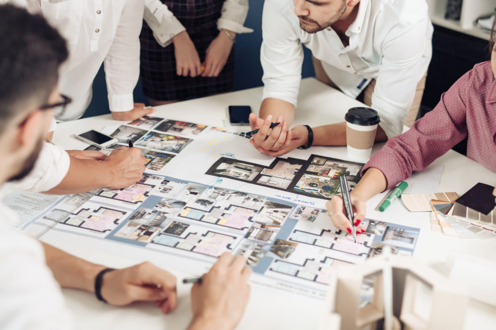 Getting the plan ready for interior designing
